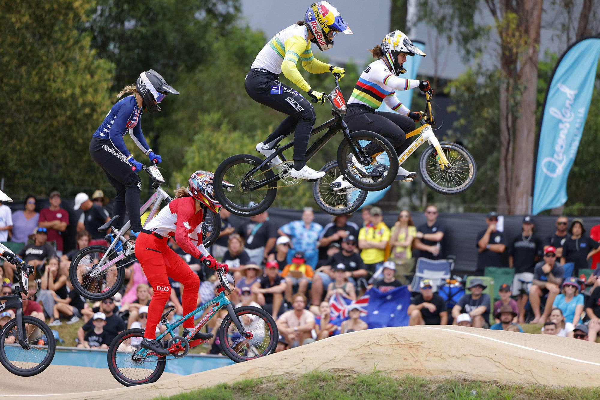 Rider on BMX Track