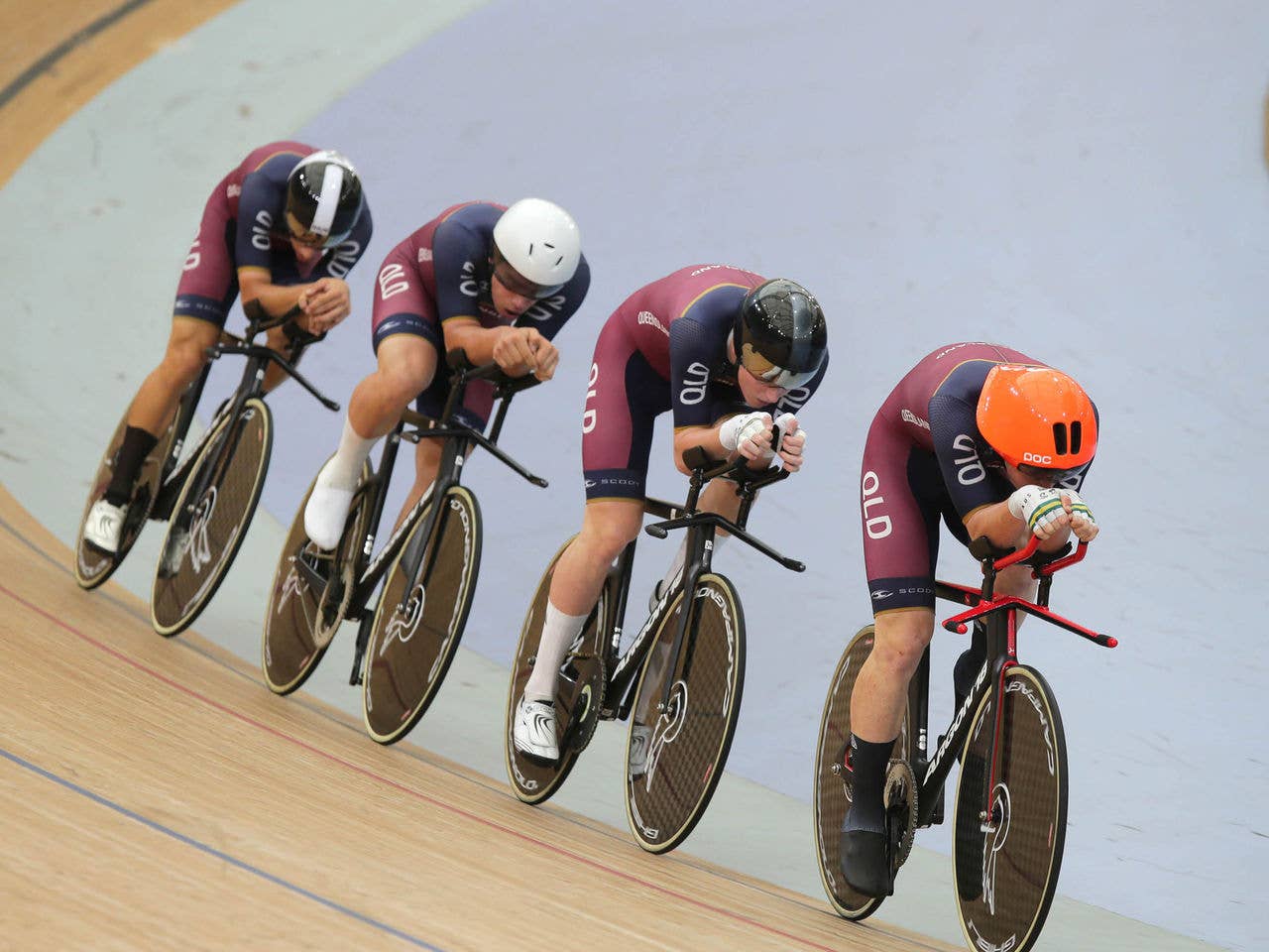 Cyclist on AMV track