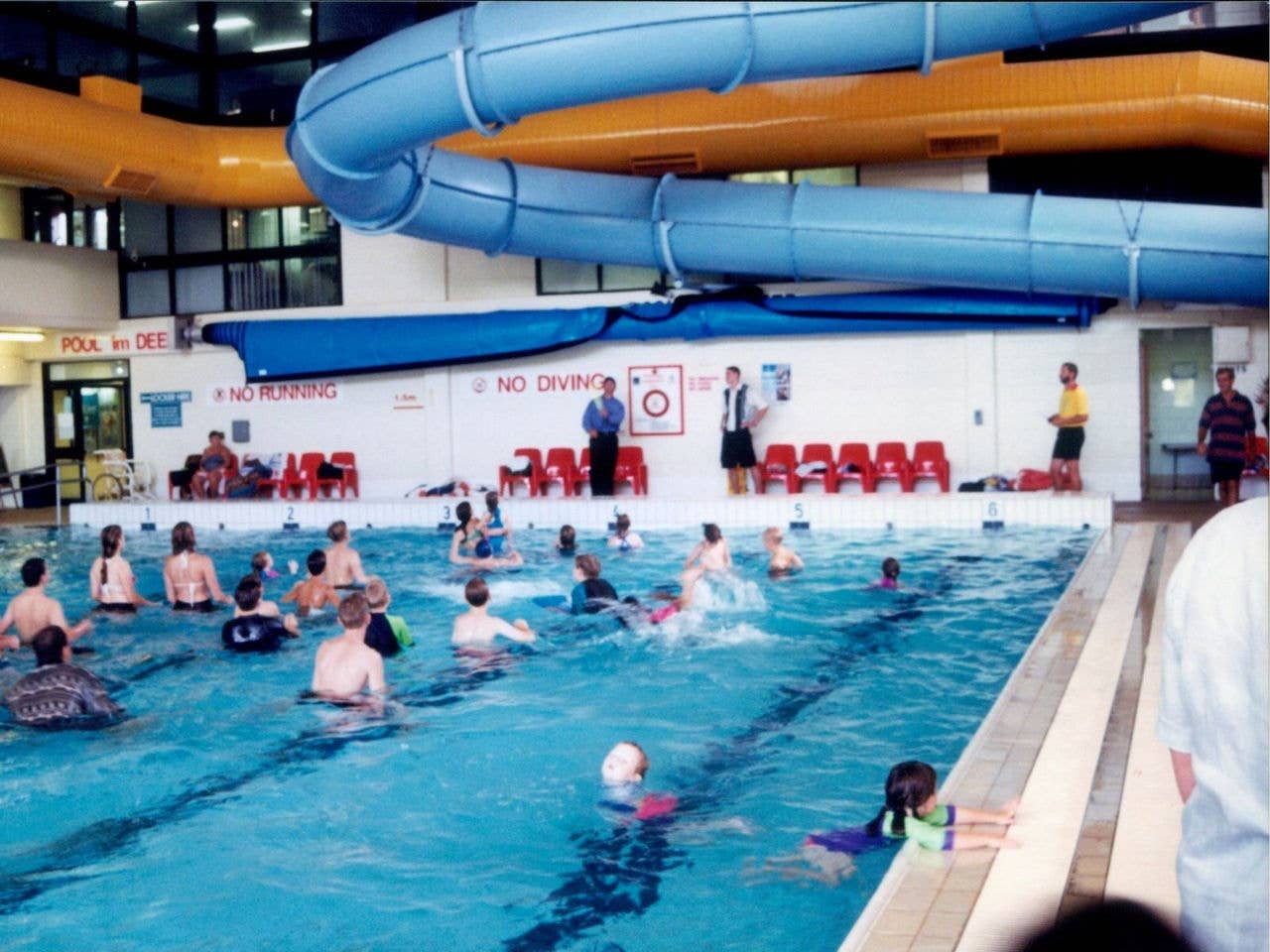 Waterslide in 25meter pool