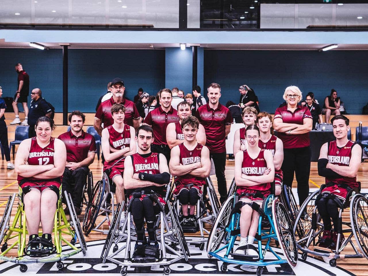 Wheelchair Basketball inside Chandler Arena