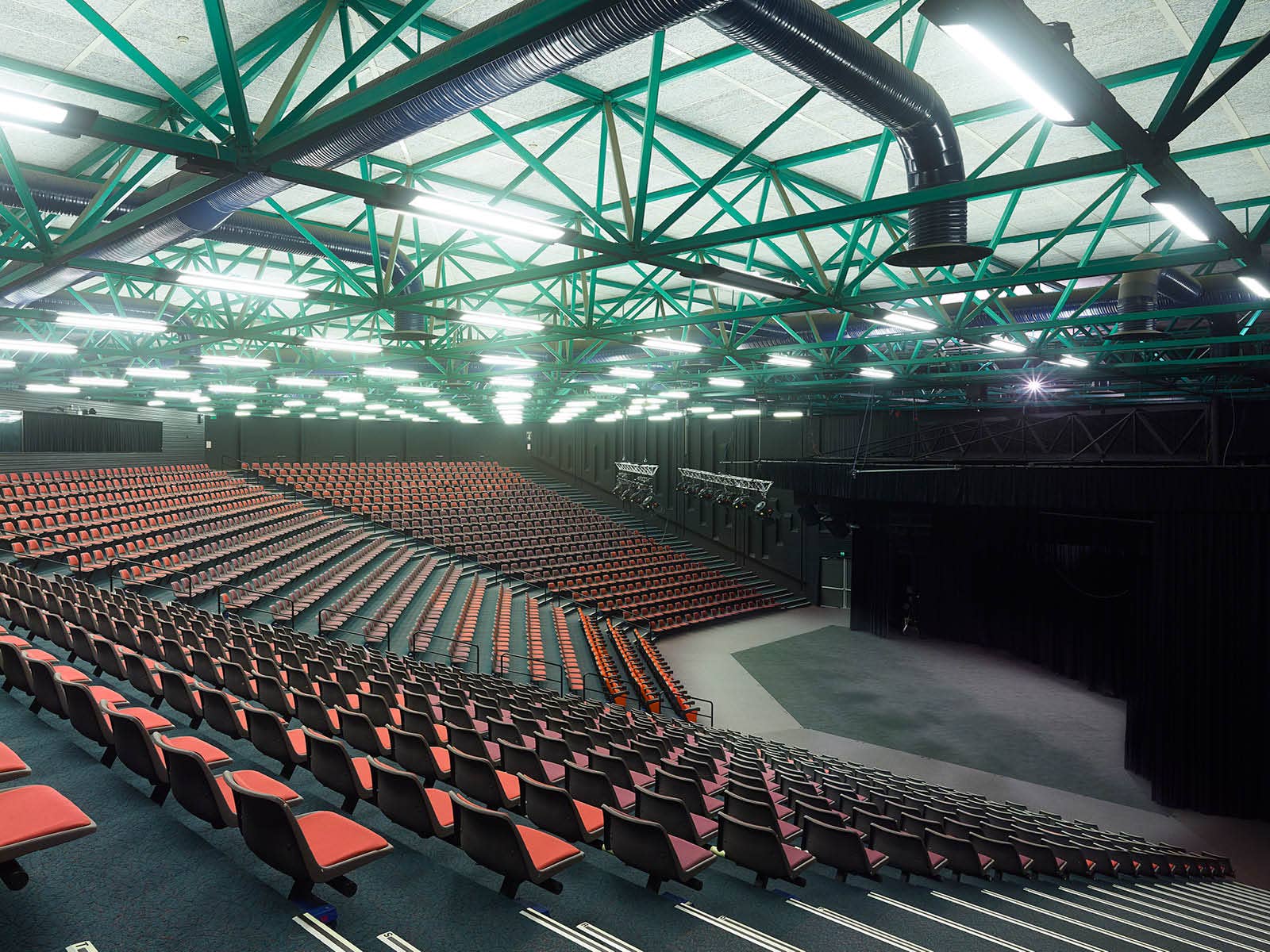 The seating bank of Chandler Theatre Auditorium