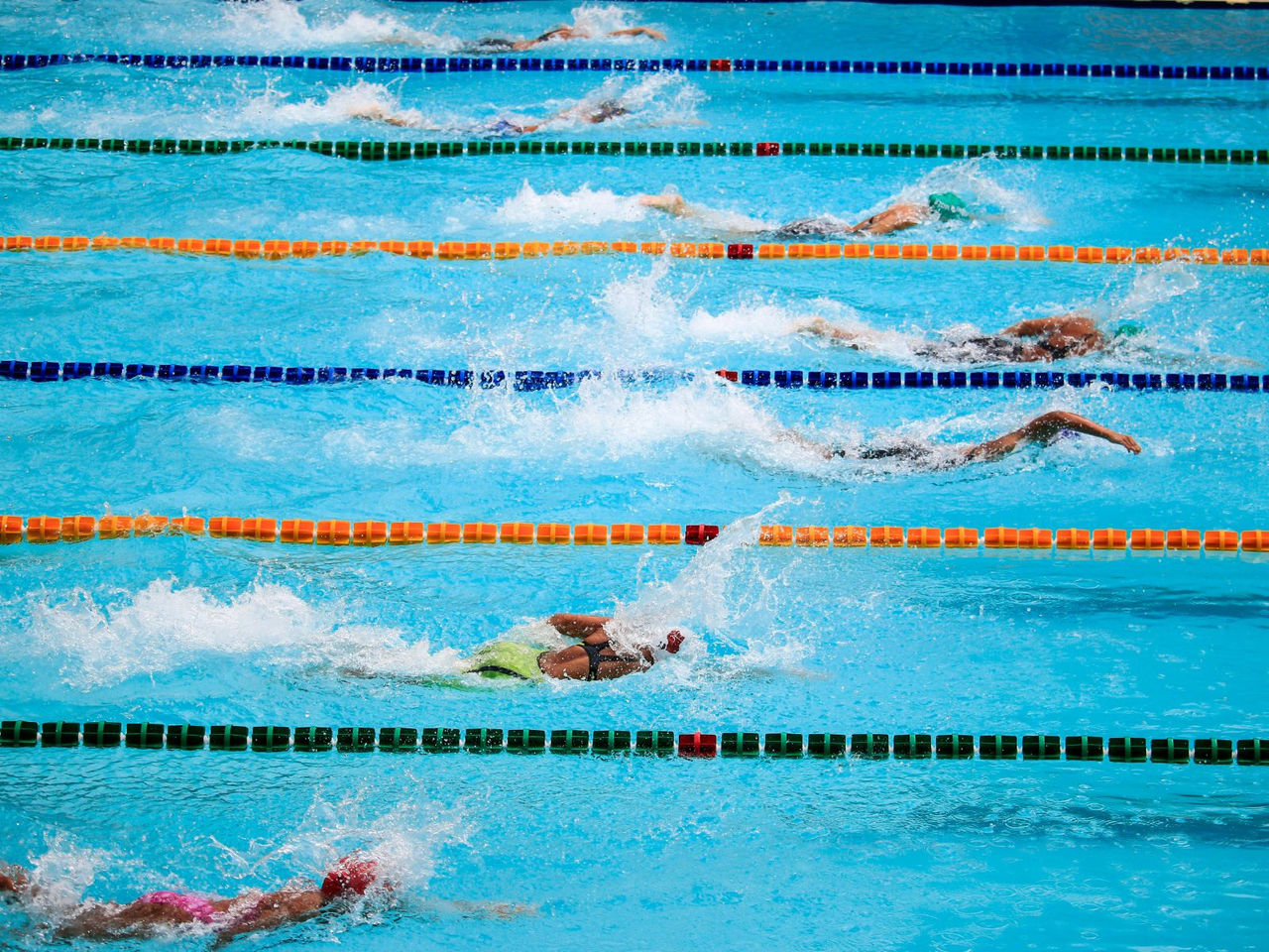 People Swimming 