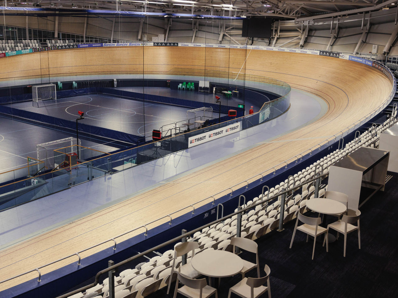 Courts inside Anna Meares Velodrome